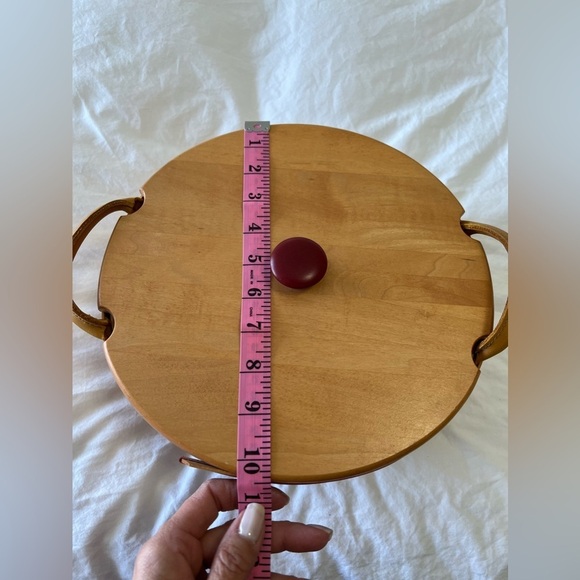 Longaberger Christmas Popcorn Basket w/ Lid Signed | 1999 - Picture 8 of 9